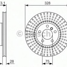 Disc frana BMW X3 (F25) (2010 - 2016) BOSCH 0 986 479 771