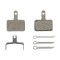 Placute de frana Shimano B05S-RX resin cu arc, 3 tipuri de split pin Cod:EBPB05SRXBS