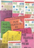 Plicuri filatelice cu timbre - 100 de timbre romanesti ?tampilate