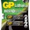Baterii lithium R6 AA 2buc/blister GP