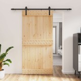 Cumpara ieftin Usa glisanta 100 x 210 cm Lemn de Pin Solid (Nefinisat)