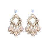 Cercei din rafie Ethnic