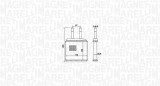 Radiator incalzire habitaclu Chevrolet Matiz M200, M250, Spark; Daewoo Matiz M100, M150 Motor 0.8, 0.8 LPG, 1.0, 1.0 LPG, 152x178x30mm, OE 96314858