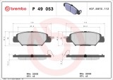 BREMBO P 49 053 PRIME LINE set placute frana,frana disc