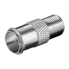 Adaptor F tata-F mama material din cupru Goobay
