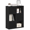 Gossi biblioteca stejar negru 60x24x76,5 cm lemn prelucrat