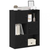 VidaXL Bibliotecă Stejar negru 60x24x76,5 cm Lemn prelucrat