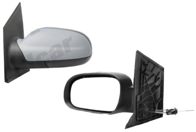 Oglinda exterioara VW Fox (5Z1) 04.2005- Partea Dreapta Convex Manuala Prin Cablu Fara Incalzire, carcasa grunduita foto