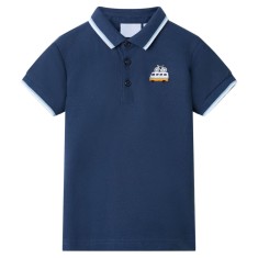Tricou polo pentru copii, albastru &icirc;nchis, 104