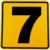 Abtibild numar &quot; 7 &quot; Automotive TrustedCars, Oem