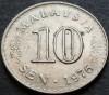 Moneda 10 SEN - MALAEZIA, anul 1976 * cod 3162 A, Asia
