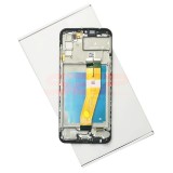 LCD+Touchscreen cu Rama Samsung Galaxy A03s / A037F 160mm BLACK Original Service Pack