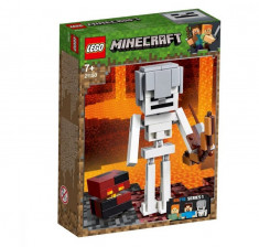 Set de constructie LEGO Minecraft Schelet Minecraft BigFig cu cub de magma foto