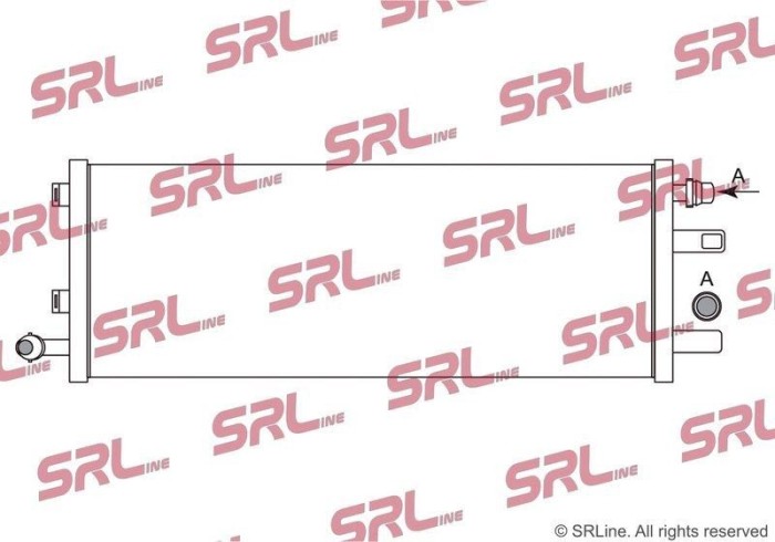 Radiator Mercedes Gle, Gls-Class, motor: 2.0 d, 2.0 T, 2.9 D, 3.0 R6 T, 4.0 V8 T, radiator auxiliar; intrare/iesire conectare rapida, 635x243x16,