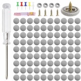 Kit 90 Gri Capse, TopGearWorld&reg;, Surubelnita, Banda de masura, Ace colorate, Pentru reparatia plafonului auto