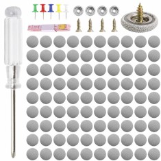 Kit 90 Gri Capse, TopGearWorld®, Surubelnita, Banda de masura, Ace colorate, Pentru reparatia plafonului auto