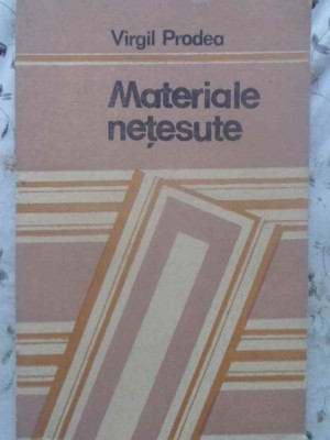 MATERIALE NETESUTE-VIRGIL PRODEA-231768 foto