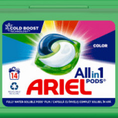 Ariel Detergent de rufe capsule All in One PODS Color 14 spalari, 14 buc