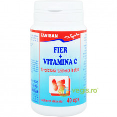 Fier + Vitamina C 40cps