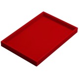 Tavă de Expunere Bijuterii &ndash; Catifea &ndash; 22,5 x 14,5 x 3 cm &ndash; Culori: Negru, Gri,