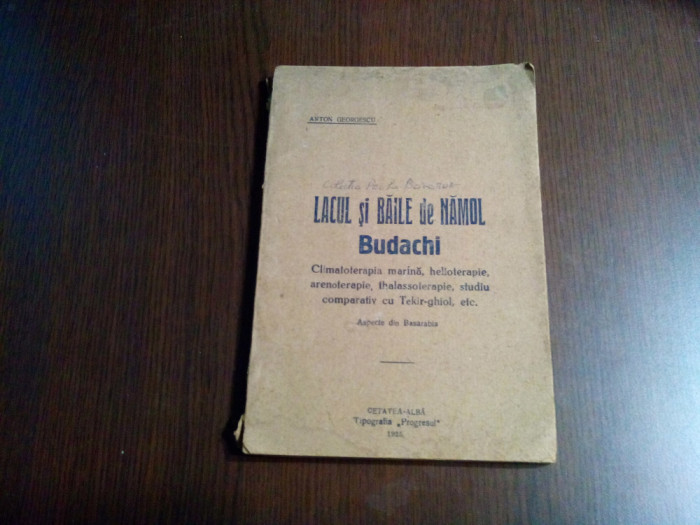 LACURILE SI BAILE DE NAMOL BUDACHI - Anton Georgescu - Cetatea-Alba, 1925, 128p