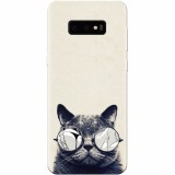 Husa silicon pentru Samsung Galaxy S10 Lite, Cool Cat Glasses