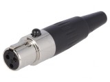 Mufă XLR Mini Mamă 3-Pin Pe Cablu