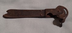 Unealta veche al doilea razboi mondial ww2 - pentru uz militar - desfacator de conserve - obiect vechi anii 1940 - piesa de colectie Germania