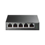 SWITCH PoE TP-LINK 5 porturi 10/100Mbps (4 PoE), IEEE 802.3af, carcasa metalica &quot;TL-SF1005LP&quot; (timbru verde 2 lei)