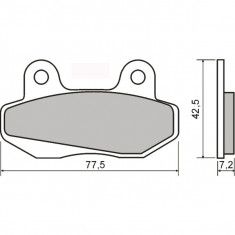 Placute frana sinter Honda NSR 80R fata Cod Produs: MX_NEW 225102593RM