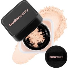 Pudra Pulbere, Mini, Huda, Baby Bake Loose Baking Setting Powder, Travel Size, Peach Pie, 6 g