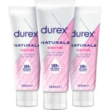 Durex Naturals Sensitive 2+1 gel lubrifiant ambalaj economic 3x100 ml