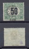Emisiunea Cluj 1919 timbru Porto 50 BANI eroare sursarj deplasat expertizata MLH, Istorie, Nestampilat