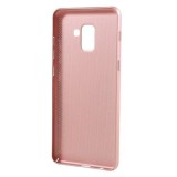 Husa protectie pentru Samsung Galaxy A8 2018 Mesh Rose-Gold, MyStyle