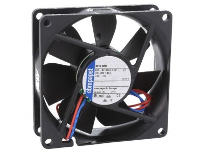 Ventilator axial 24VDC 80x80x25mm 45m3/h 21dBA foto