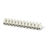 Regleta de conexiune electrica 4 mm, culoare alba, montaj facil