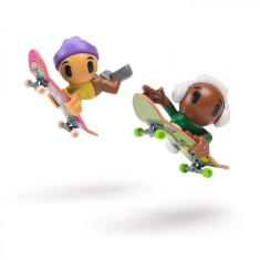 TECH DECH SK8 CREW PACHET 2 SETURI PLACA SI FIGURINA 9.6CM CASCA MOV SI CASTI ALBE foto