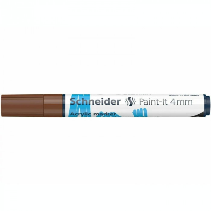 Marker cu vopsea acrilică Paint-It 320 4 mm Schneider Maro