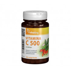Vitamina C 500 mg cu macese, 100tab, Vitaking