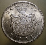 R.218 ROMANIA WWII MIHAI I 500 LEI 1944 XF ARGINT