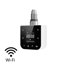 Wifi &icirc;ncălzire cartuș uscător de prosoape pentru radiator cu termostat digital 600W alb