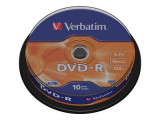 DVD-R Verbatim 16X, 4.7GB, shrink 10 buc.