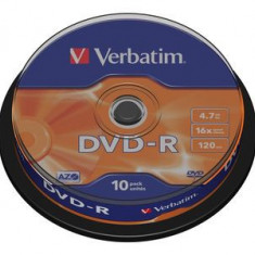 DVD-R Verbatim 16X, 4.7GB, shrink 10 buc.