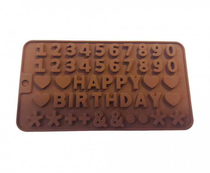 Forma silicon pentru prajituri, Numere din ciocolata, 162COF
