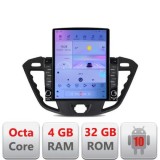Navigatie Ford Transit G-845 ecran tip TESLA 9.7&quot; cu Android Radio Bluetooth Internet GPS WIFI 4+32GB DSP 4G Octa Core CarStore Technology
