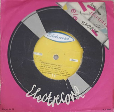 Disc vinil, LP. Signorina Muzica, Dintr-o Mie De Melodii, N-ai Nici O Vina, Zestrea Mea-ORCHESTRA ELECTRECO-244492 foto