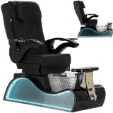Fotoliu cosmetic electric cu masaj și hidromasaj pentru pedichiura picioarelor pentru salonul SPA Nerisa negru