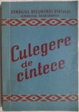 Cumpara ieftin CONSILIUL SECURITATII STATULUI/DIRECTIA INVATAMANT: CULEGERE DE CANTECE PATRIOTICE/MARSURI OSTASESTI/ROMANTE/CANTECE DE PETRECERE/POPULARE/USOARE/1969