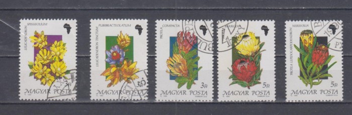 A12 S3 2 - Timbre foarte vechi - Ungaria - flori