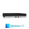 Mini PC HP ProDesk 400 G5, Hexa Core i5-8500T, 16GB, 500GB SSD, Win 11 Home